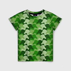 Детская футболка Лошади, Единороги - камуфляж