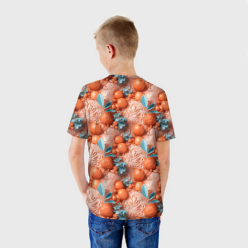 Детская футболка Сочные фрукты клипарт / 3D-принт – фото 4