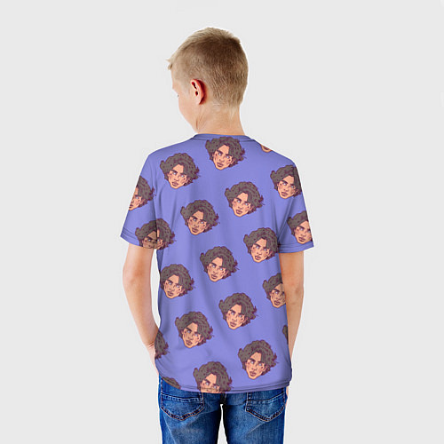 Детская футболка Тимоти Шаламе узор / 3D-принт – фото 4