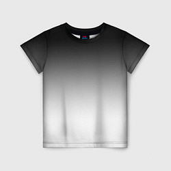 Детская футболка Black and white gradient