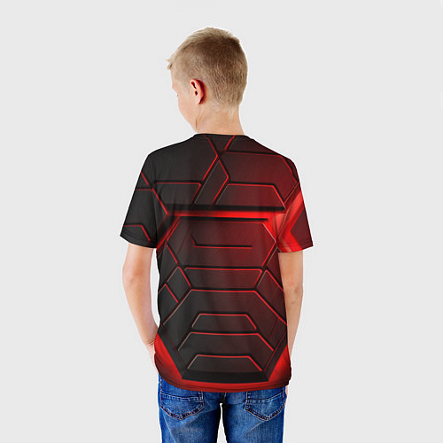 Детская футболка Red neon CS GO / 3D-принт – фото 4