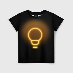 Детская футболка Неоновая лампа