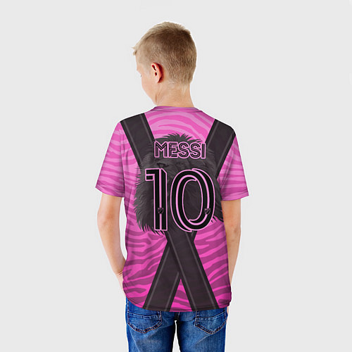 Детская футболка Лионель Месси ФК Интер Майами / 3D-принт – фото 4