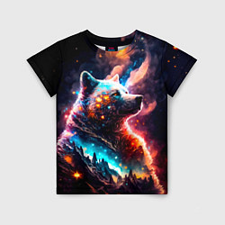Детская футболка Космический звездный медведь