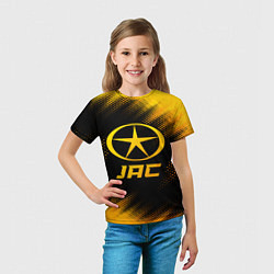 Футболка детская JAC - gold gradient, цвет: 3D-принт — фото 2