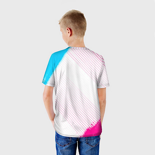 Детская футболка Genesis neon gradient style / 3D-принт – фото 4