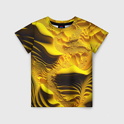 Детская футболка Желтая объемная текстура