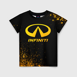 Детская футболка Infiniti - gold gradient