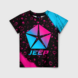 Детская футболка Jeep - neon gradient