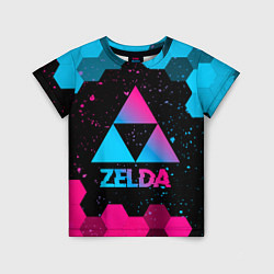 Детская футболка Zelda - neon gradient
