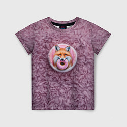 Детская футболка Мордочка лисы с пончиком