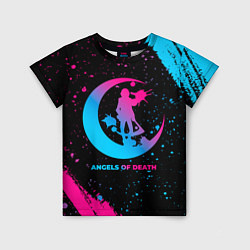 Детская футболка Angels of Death - neon gradient