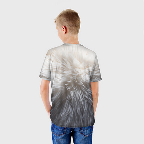 Детская футболка Брутальный бегемот / 3D-принт – фото 4
