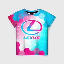 Детская футболка Lexus neon gradient style