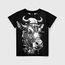 Детская футболка Корова - стимпанк