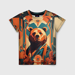 Футболка детская Гордый медведь, цвет: 3D-принт