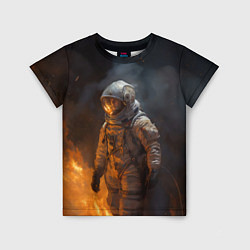 Детская футболка Огонь в космосе