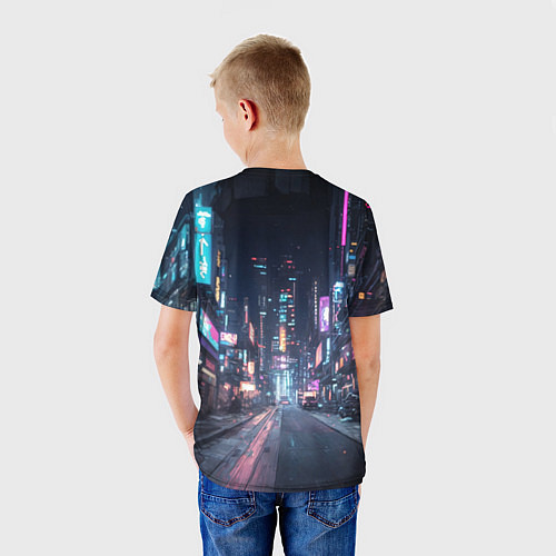 Детская футболка Принцесса Зельда в киберпанке / 3D-принт – фото 4