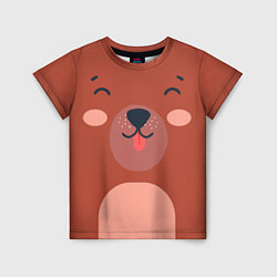 Футболка детская Малаш медвежонок, цвет: 3D-принт