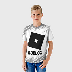 Футболка детская Roblox glitch на светлом фоне, цвет: 3D-принт — фото 2