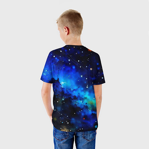 Детская футболка Живописный космос / 3D-принт – фото 4