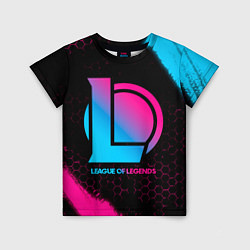 Детская футболка League of Legends - neon gradient
