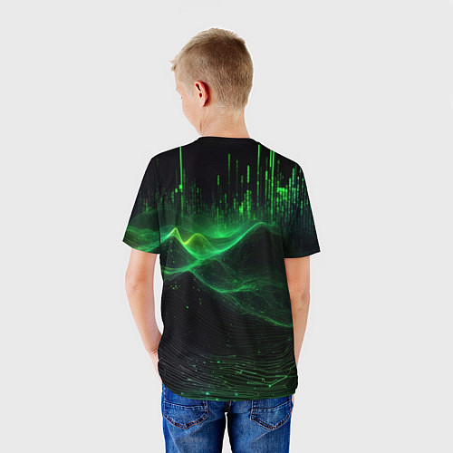 Детская футболка Цифровое измерение / 3D-принт – фото 4