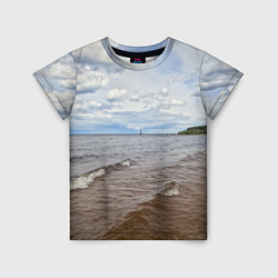 Детская футболка Волны на Ладожском озере