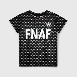Детская футболка FNAF glitch на темном фоне: символ сверху