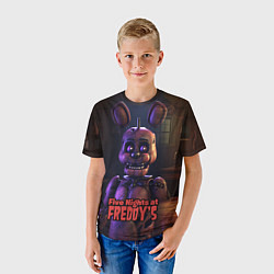 Футболка детская Five Nights at Freddys Bonnie, цвет: 3D-принт — фото 2