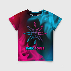 Детская футболка Dark Souls - neon gradient