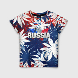 Детская футболка Russia лепестки