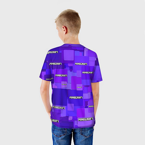 Детская футболка Minecraft pattern logo / 3D-принт – фото 4