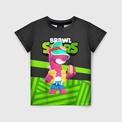 Детская футболка Doug Brawl stars green black