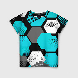 Детская футболка Шестиугольники абстрактный фон