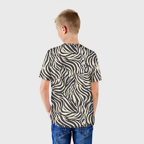 Детская футболка Зебра паттерн / 3D-принт – фото 4
