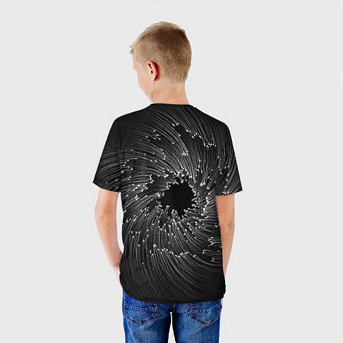 Детская футболка Абстракция черная дыра / 3D-принт – фото 4
