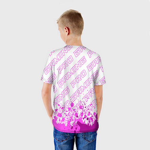 Детская футболка PUBG pro gaming: символ сверху / 3D-принт – фото 4