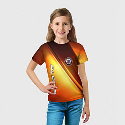 Футболка детская Alpina - теплое свечение, цвет: 3D-принт — фото 2