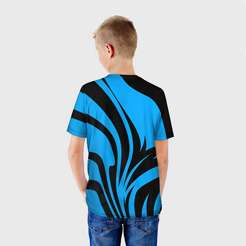 Детская футболка Alpina - blue colors / 3D-принт – фото 4