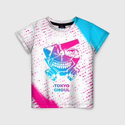 Детская футболка Tokyo Ghoul neon gradient style