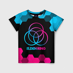 Детская футболка Elden Ring - neon gradient