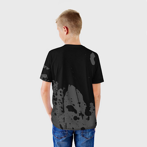Детская футболка JoJo Bizarre Adventure glitch на темном фоне: симв / 3D-принт – фото 4