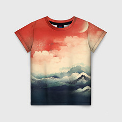 Детская футболка Ретро пейзаж моря