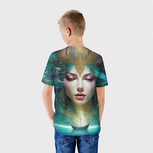 Детская футболка Королева моря / 3D-принт – фото 4