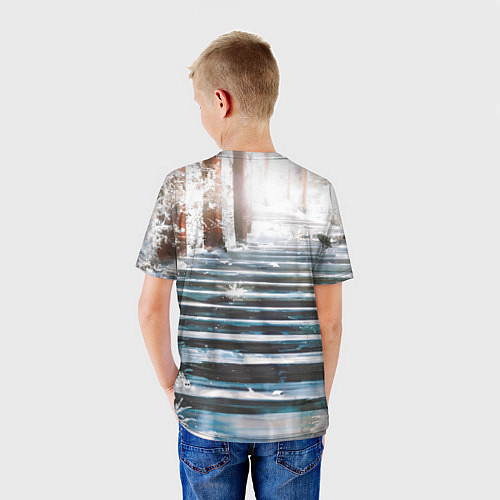 Детская футболка Годжо и Гетто - Магическая битва / 3D-принт – фото 4