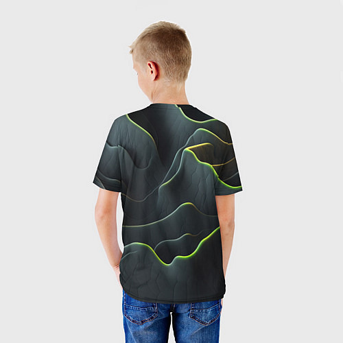 Детская футболка Рельефная текстура / 3D-принт – фото 4