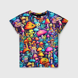 Детская футболка Кислотные психоделические грибы