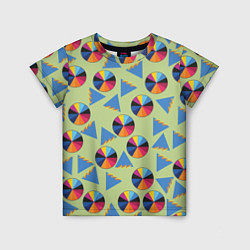 Футболка детская Круг и треугольник, цвет: 3D-принт