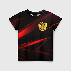 Детская футболка Золотистый герб России